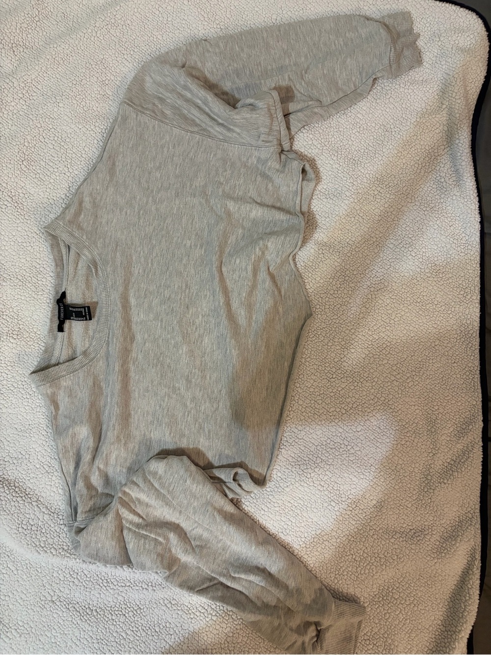 Forever 21 Heather Gray Crewneck Sweatshirt